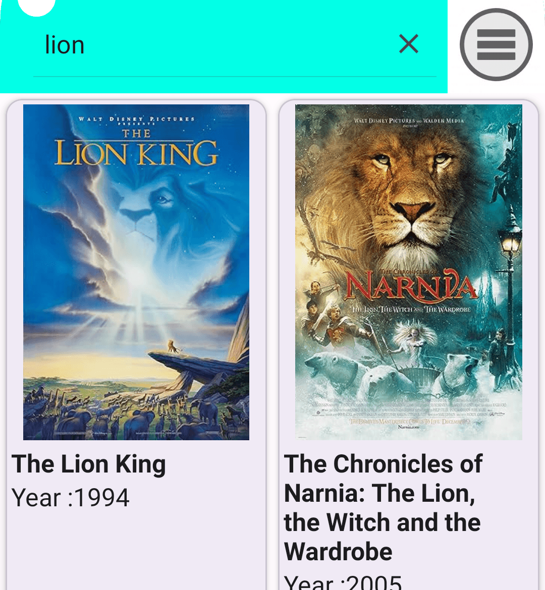 Movies and Media App